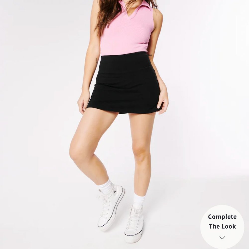 Brand New Black Mini Skort